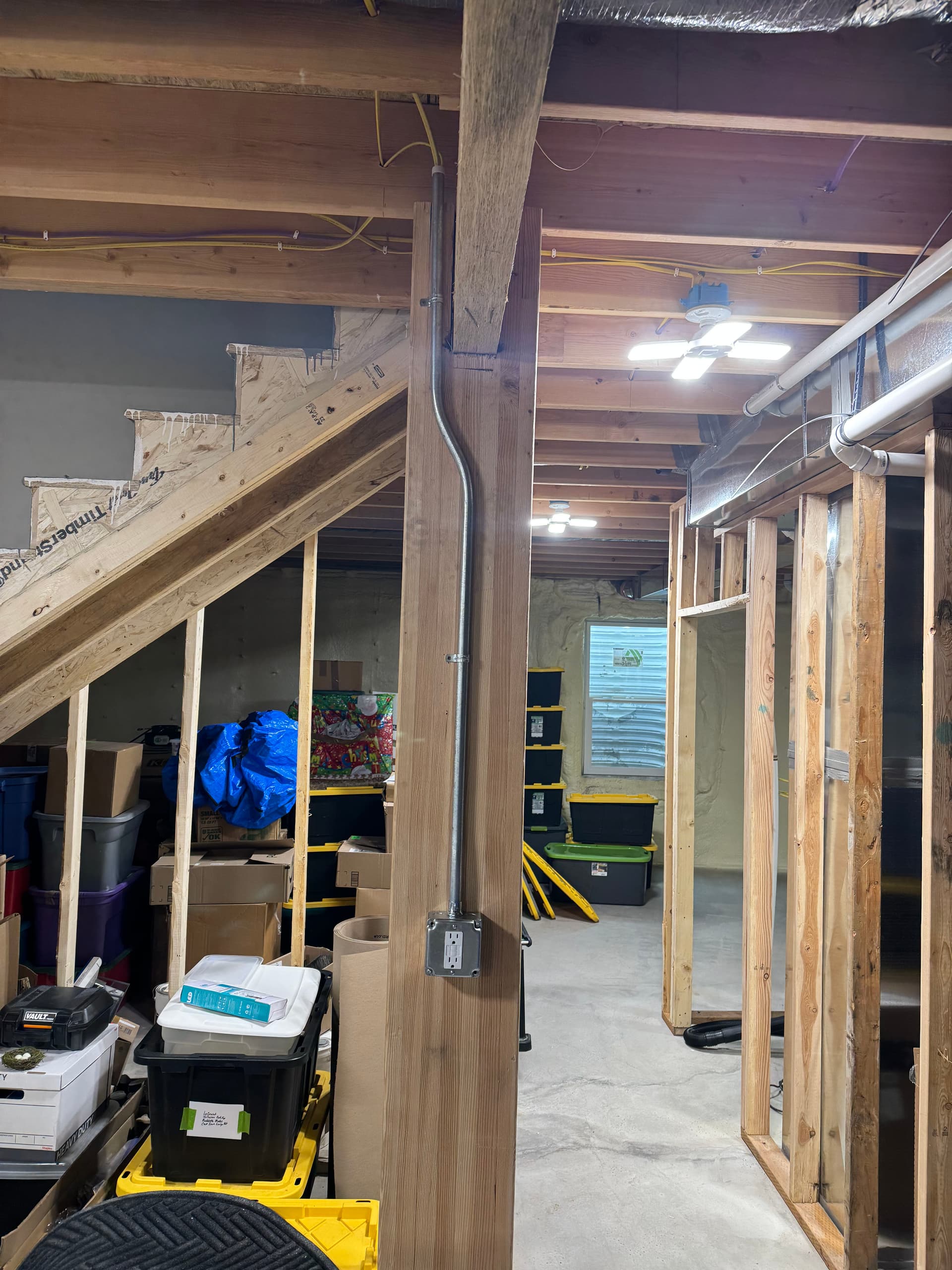 Basement Upgrade with New Outlets in Cameron