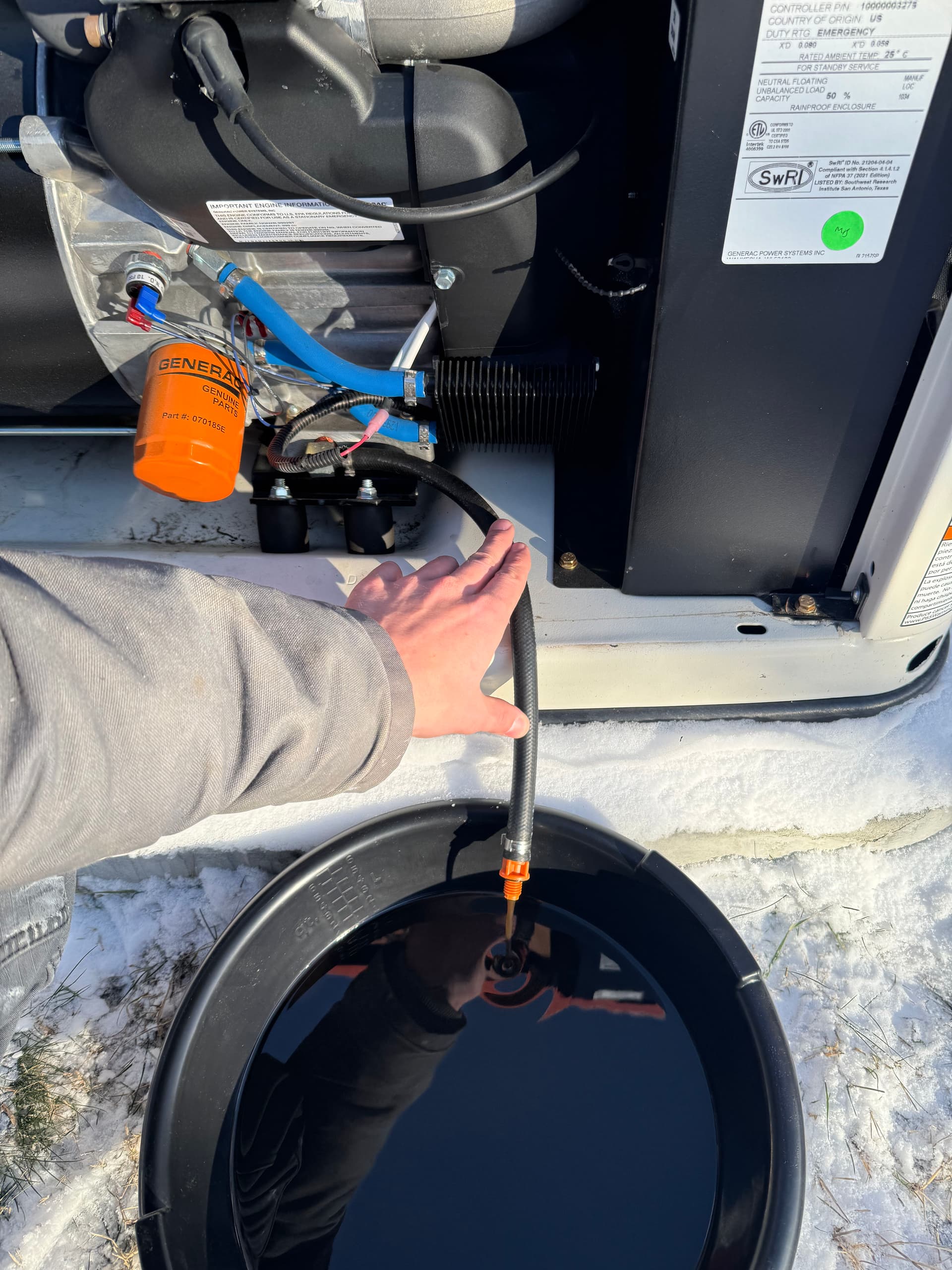 Winter Generator Maintenance in Bozeman