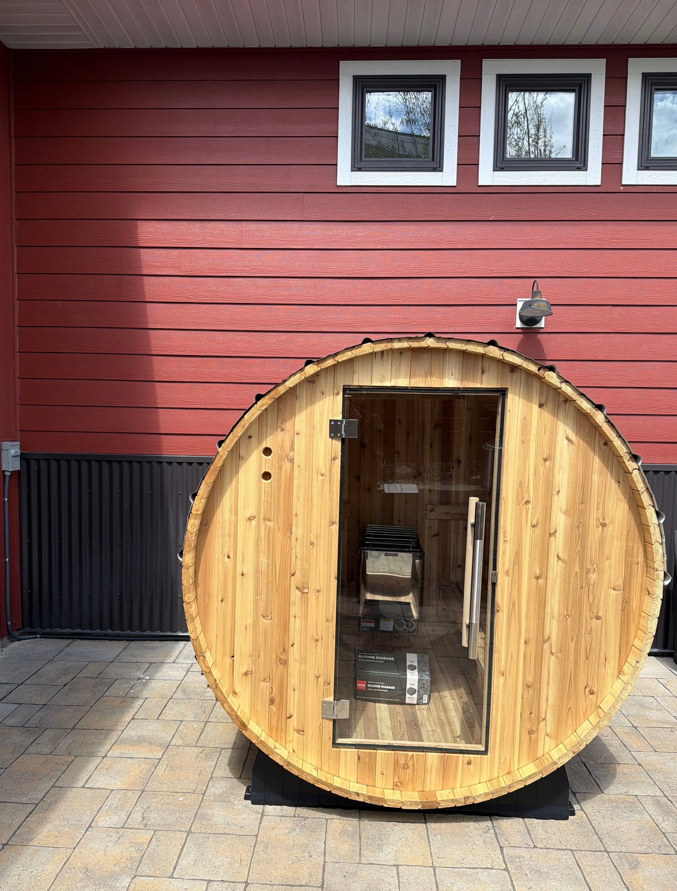Project Backyard Barrel Sauna Electrical Hookup in Bozeman image